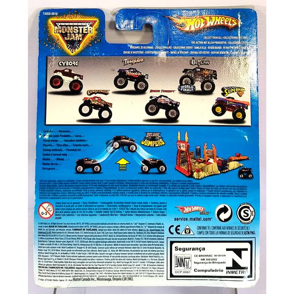 Hot Wheels Monster Jam Flag Series CYBORG #57/75, New, See Pics/Descr. - Picture 4 of 5